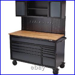 Draper Bunker 10 Drawer Tool Roller Cabinet Workstation Black / Grey