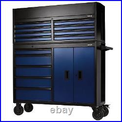 Draper Bunker Combined Roller Cabinet and Tool Chest, 13 Drawer, 52 Blue 24254