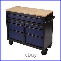 Draper Bunker Workbench Roller Tool Cabinet 7 Drawer 41 Blue 08222