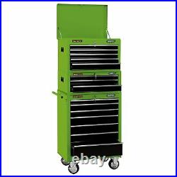 Draper Combination Roller Cabinet and Tool Chest, 15 Drawer, 26, Green 04596