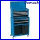 Draper Combined Roller Cabinet and Tool Chest, 6 Drawer, 24'', Blue DRA-19563
