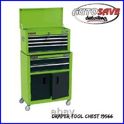 Draper Combined Roller Cabinet and Tool Chest 6 Drawer in Green 19566