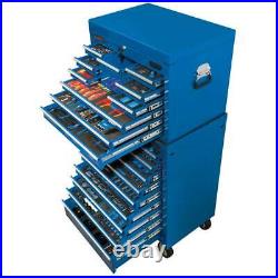 Draper Mechanic's MegaKit Tool Chest/Roller Cabinet Kit Set with 700 Tools Blue