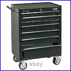 Draper Roller Tool Cabinet, 7 Drawer, 26, Black 35743