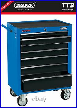 Draper Roller Tool Cabinet, 7 Drawer, 26, Blue 15040