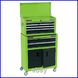 Draper Tools Combo Roller Cabinet and Tool Chest 61,6x33x99,8 cm Green