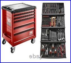 Facom 129 Pce Tool Kit In Module Trays with 6 Drawer Roller Cabinet