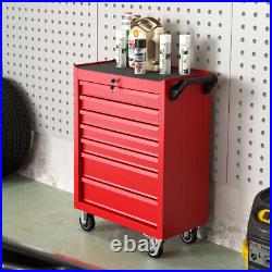 Garage Workshop Roller Tool Cabinet 7 Drawers Storage Toolbox Tool Chest Trolley
