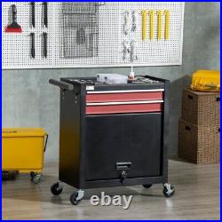 Garage Workshop Rolling Tool Chest Cart Drawer Cabinet Storage Lockable Roll Cab
