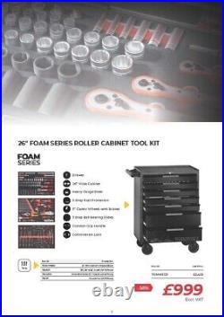 Genuine Teng Tools TCMME131 26 Foam series roller cabinet tool kit
