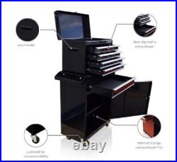 Gloss Black, Red, Blue Tool Box Tool Chest Roller Cabinet Workshop Garage Storage