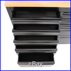 Heavy Duty 55/72 Inch Tool Chest 10/15 Drawers Roller Cabinet Garage Storage Box