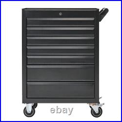 Heavy Duty 7 Drawers Tool Box Chest Roller Cab Tool Cabinet Garage Workshop Grey