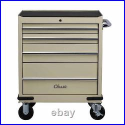 Hilka 4 Drawer Roll Cab Steel Tool Storage Chest Portable Garage Cabinet
