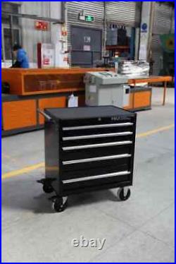 Hilka Tool Chest Trolley professional black steel roll cab storage cabinet box