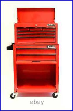 Hilka Tool Chest Trolley red metal storage roll cabinet wheels box cab toolbox