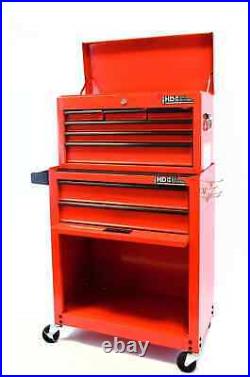 Hilka Tool Chest Trolley red metal storage roll cabinet wheels box cab toolbox