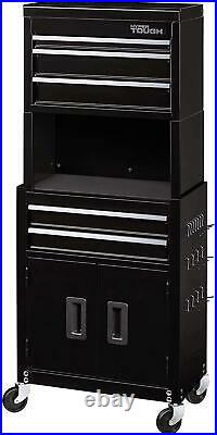 Hyper Tough 20-In 5-Drawer Rolling Tool Chest and Cabinet Combo withRiser