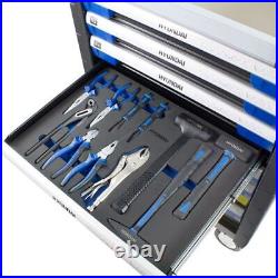 Hyundai 305 Piece 7 Drawer Caster Mounted Roller Tool Box Tools Chest Cabinet