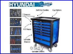 Hyundai HYTC9006 7 Drawer Castor Mounted Roller Tool Chest Cabinet 175pc