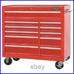 Kennedy 11-Drawer Extra Large Tool Roller Cabinet with Four Castor Wheels and Si