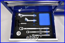 King Dick Tools 6 Drawer Roller Cabinet and Modular Metric Tool kit Blue