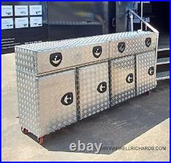 L1900MM Toolbox Professional Tool Chest Roller Cabinet With Back & 4 Wheel Locks