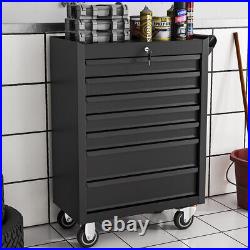 Large 7 Drawers Tool Chest Box Roller Tool Cabinet Cart with Ball Bearing Slide