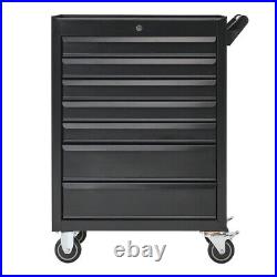 Lockable Chest of 7 Drawer Tool Cabinet Trolley Roller Tools Storage Toolchest