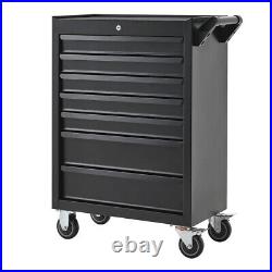 Lockable Chest of 7 Drawer Tool Cabinet Trolley Roller Tools Storage Toolchest