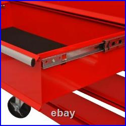 Lockable Workshop Tool Storage Heavy Duty Garage Trolley Case Roller Cabinet UK