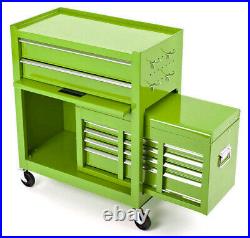 Mechanics Heavy Duty Tool Box Chest And Roller Cabinet Green Kawasaki Green