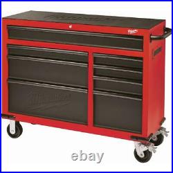 Milwaukee Roller Cabinet Tool Chest 46 in. 8-Drawer Red Black Textured