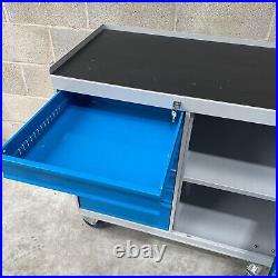 Mobile Roller Tool Cabinet with 6 Drawers & Cupboard on Wheels Tool Storage Box