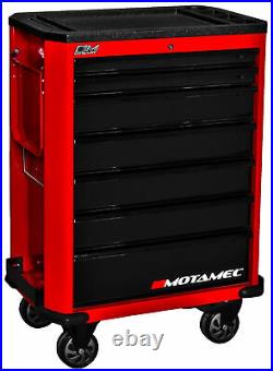 Motamec Motorsport M90 Roller Cabinet Tool Chest RollCab Box Red / Black