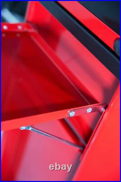 Motamec Motorsport M90 Roller Cabinet Tool Chest RollCab Box Red / Black