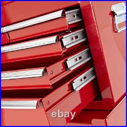 New Motorcycle Mechanics Heavy Duty Tool Box Chest Roller Cabinet Red