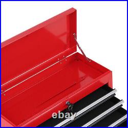 Portable Toolbox Tool Box Top Chest Cabinet Garage Storage Roll Cab Red New