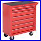 Roller Tool Cabinet 7 Drawers Storage Chest Box Swivel Garage Workshop Red