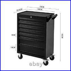 Roller Tool Cabinet Storage Chest 7 Drawer Box Garage Workshop Trolley Stations