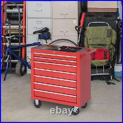 Roller Tool Cabinet Storage Chest Box Garage Workshop 7 Drawers Red Durhand