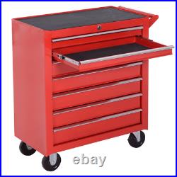 Roller Tool Cabinet Tools Storage Chest Steel Box 7 Drawers Roll Wheels Garage