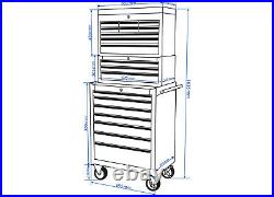 SGS 26 Professional 19 Drawer Tool Chest, Middle Chest & Roller Cabinet