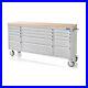SGS 72in Stainless Steel 15 Drawer Deluxe Work Bench Tool Box Roller Cabinet