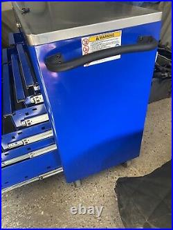 SNAP ON 40 KRA ROLL CAB WITH STAINLESS WORK TOP blue, tool box, roller cabinet