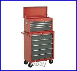 Sealey 11 Drawer Heavy Duty Red Top Box Tool Storage Chest Roller Roll Cabinet