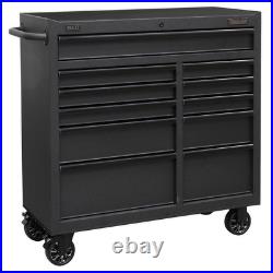 Sealey 17 Drawer Roller Cabinet and Integrated Power Strip Black