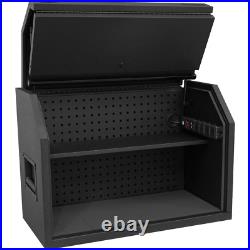 Sealey 6 Drawer Roller Cabinet and Power Strip Hutch Top Box Black