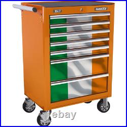 Sealey 7 Drawer Republic of Ireland Tool Roller Cabinet Orange