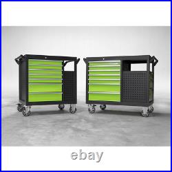 Sealey 7 Drawer Roller Cabinet Workstation Black / Green